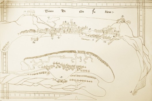 “Tavoa de Goa há Nova”, ilustração existente no Roteiro de Goa a Dio (1538-39) de D. João de Castro