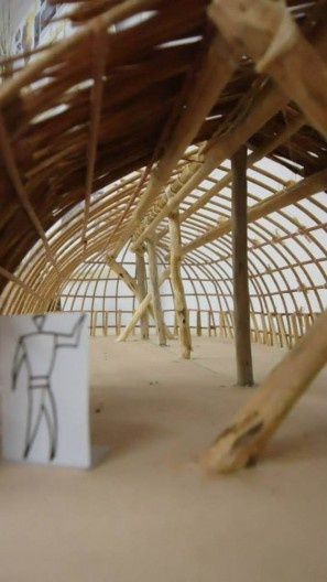 Detalhe da habitação xinguana