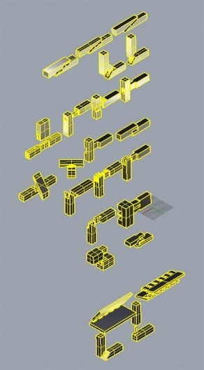 Modelo 3D elaborado no software Rhinoceros