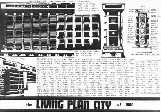 Ronald Jones, Living City Plan, 1950
