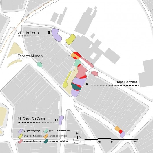 Mapa das sociabilidades dos grupos e consensos com a comunidade LGBTQI+