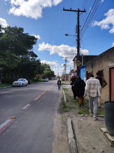 Imagem registro da disciplina de Caminhografia Urbana em 2022