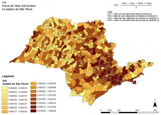 Índice de valor adicionado, 2018