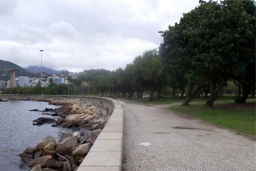 Vista do Parque, ainda com e enrocamento, dez. 2005