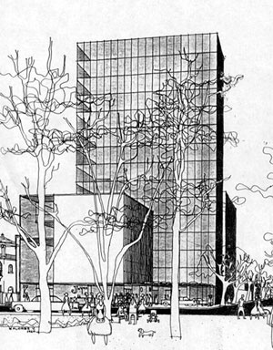 Representación gráfica del edificio y construcción visual de la arquitectura