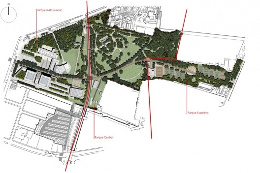 Parque da Juventude, projeto arquitetônico de Aflalo & Gasperini, projeto paisagístico de Rosa Grena Kliass e José Luiz Brenna