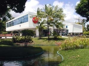 Residência Cassiano Ribeiro Coutinho, situada na Av. Epitácio Pessoa nº 1090, Arquiteto Gil Acácio Borsoi. Paisagismo de Burle Marx