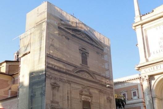 Recuperação da fachada da Igreja de Santa Maria della Vittoria, Centro Histórico de Roma