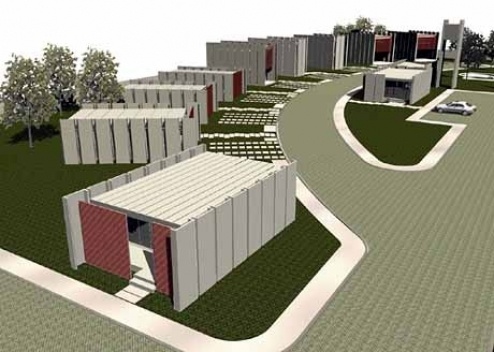 Vista da implantação final