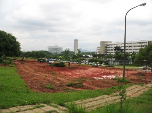 Biblioteca Brasiliana USP, terreno escolhido para o projeto