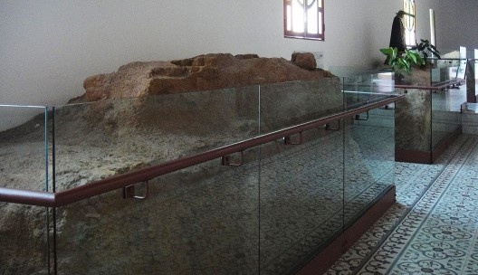 Matriz de São Luiz Gonzaga, parede de taipa do antigo edifício destruído, São Luiz do Paraitinga