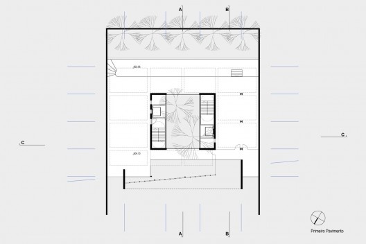 Planta primeiro pavimento - sobreloja