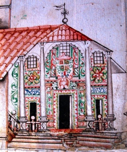 Igreja da redução de São João Batista, detalhe Pueblo de San Juan