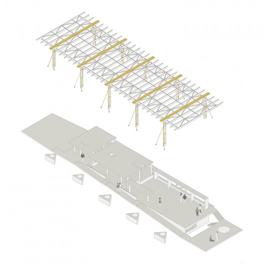 Casa Palicourea, diagrama (bloco A), São Jorge GO Brasil, 2021. Arquitetos Daniel Mangabeira, Henrique Coutinho e Matheus Seco / Bloco Arquitetos