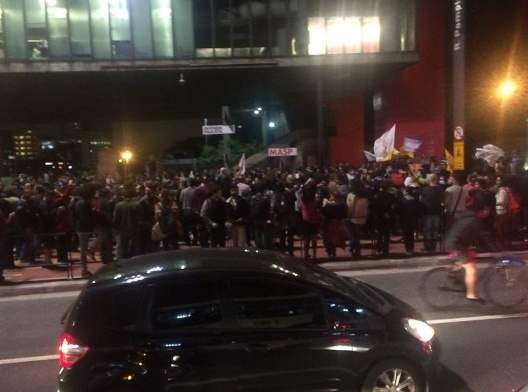 Manifestação na Avenida Paulista contra o governo Temer