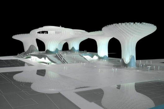 Metropol Parasol, maquete do projeto, Sevilha. J. Mayer H. Architects, 2004