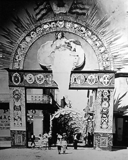 Arcos do Triunfo na Proclamação da República de Cuba, Havana, 1902