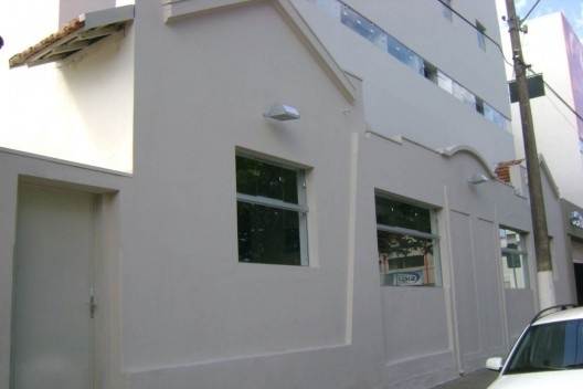 Fachadas mantidas das habitações que ali existiam