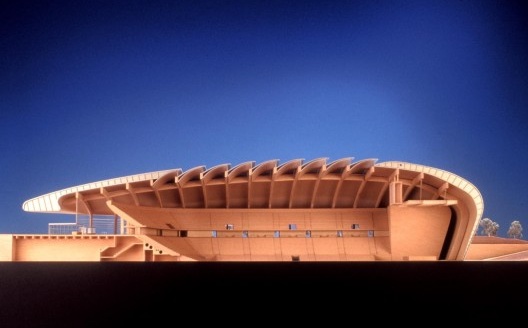 Pavilhão Atlântico, Lisboa, maquete. Arquiteto Regino Cruz + SOM