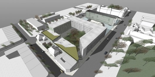 Vista externa geral do conjunto