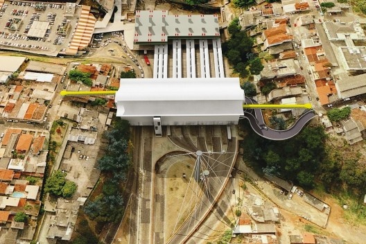 Recuperação da Estação da Lapa e Shopping Center, perspectiva do conjunto. Arquiteto João Filgueiras Lima, Lelé