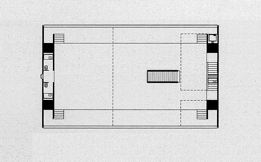 Loja Forma, planta primeiro piso. Arquiteto Paulo Mendes da Rocha