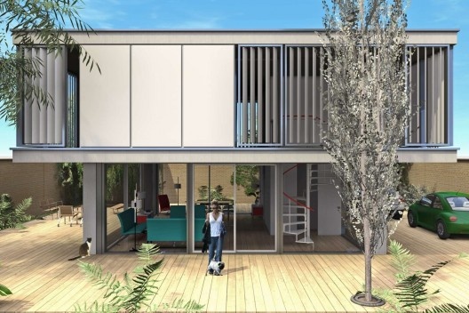 Arquitecto Helio Piñón, Vivienda Aislada, São Paulo, 2013. Maqueta electrónica