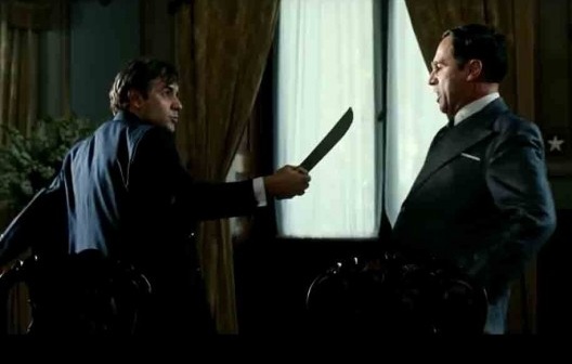 Cena do filme Chatô, o Rei do Brasil, direção de Guilherme Fontes