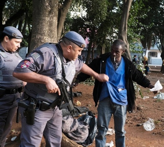 Ação policial no bairro dos Campos Elísios, a “Cracolândia”, centro de São Paulo