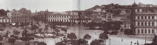 Praça Mauá, vista panorâmica para a Rua Sacadura Cabral, Rio de Janeiro, 1925