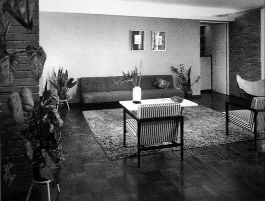 Residência Rodolpho Ortenblad Filho, São Paulo, 1957. Arquiteto Rodolpho Ortenblad Filho