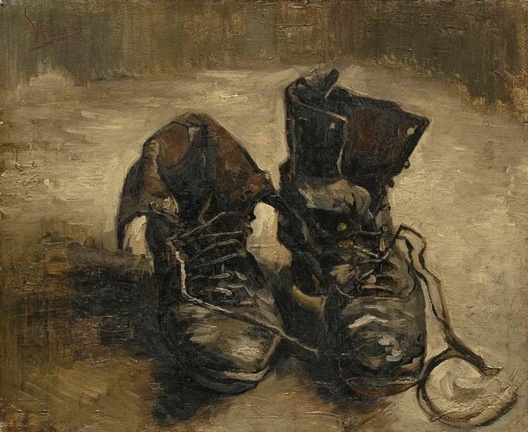 Vincent van Gogh, O par de sapatos, 1886. Tinta a óleo, 37,5 x 45 cm