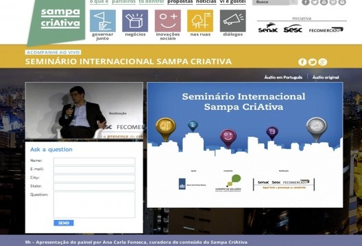 Portal colaborativo Sampa Criativa