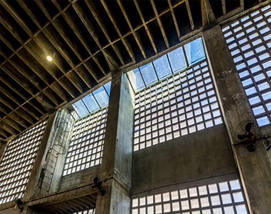 Igreja da Vila Madalena, vistas da laje e da estrutura nervurada, São Paulo SP, 1957. Arquiteto Joaquim Guedes