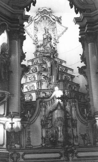 Altar da Imaculada Conceição. Igreja do Mosteiro da Luz.