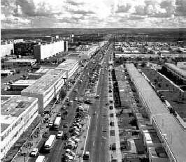 Vista da via W3 em 1960