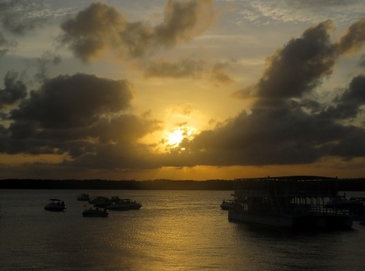 Pôr do sol na Praia do Jacaré