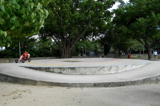 Pista de triciclo no Parque dos Patins, bairro Lagoa, Rio de Janeiro