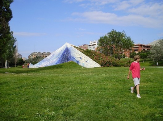 Espaço público em Barcelona, Espanha
