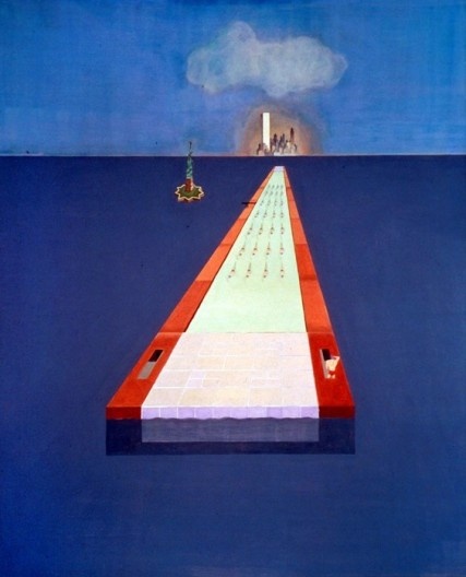 Rem Koolhaas, Piscina , ilustração do livro Nova York delirante, de Rem Koolhaas