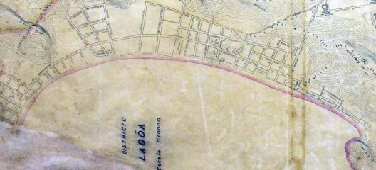 Trecho do mapa do 8º Distrito — Lagoa, de 11 out. 1908