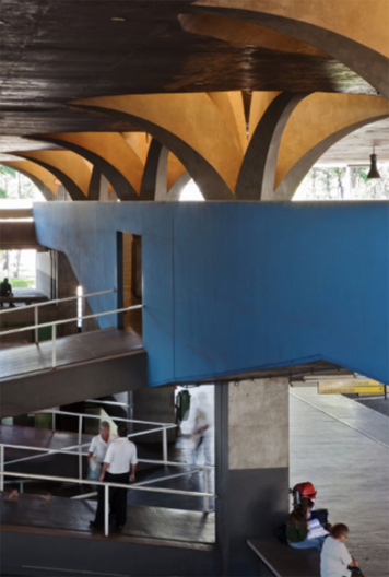 Rodoviária de Jau, Jaú SP Brasil, 1976. Arquiteto João batista Villanova Artigas