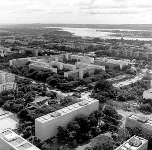 Brasília, superquadras da Asa Sul, projeto urbanístico de Lúcio Costa