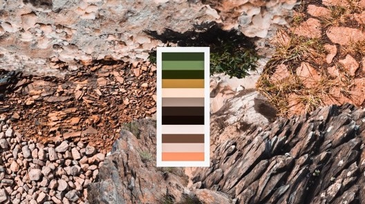Ninho. A fenomenologia do habitar, mapa de texturas e cores locais, Brumadinho MG, 2019. Arquiteta Julia Furtado Zanon