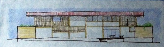 Casa do Cerrado (Prata e Lopez), estudo de fachadas, Barretos SP Brasil, 2019. Arquitetos Aline Coelho Sanches e Lucas Corato / Aline Coelho Sanches + Corato Arquitetura & Design