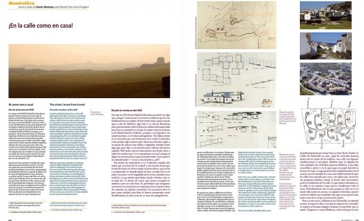Seção Domèstica da revista espanhola Quaderns d´Arquitectura i Urbanisme, n. 257, jan./dez. 2008, p. 62-75