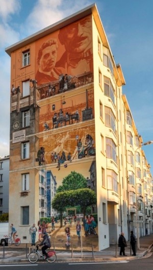 Museu Urbano Tony Garnier, mural Os tempos da cidade, Lyon, França