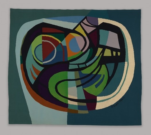Tapeçaria de Burle Marx, 1971, fabricada pela Indústria de Tear Manual