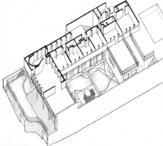 Perspectiva do 2º pavimento Residência João Villaça