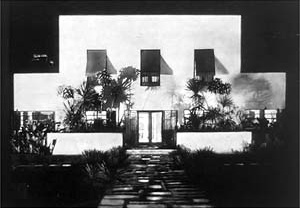 Foto da época da inauguração